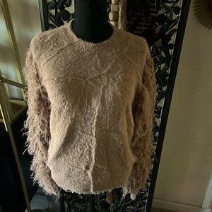 Fun frilly and warm sweater size XL